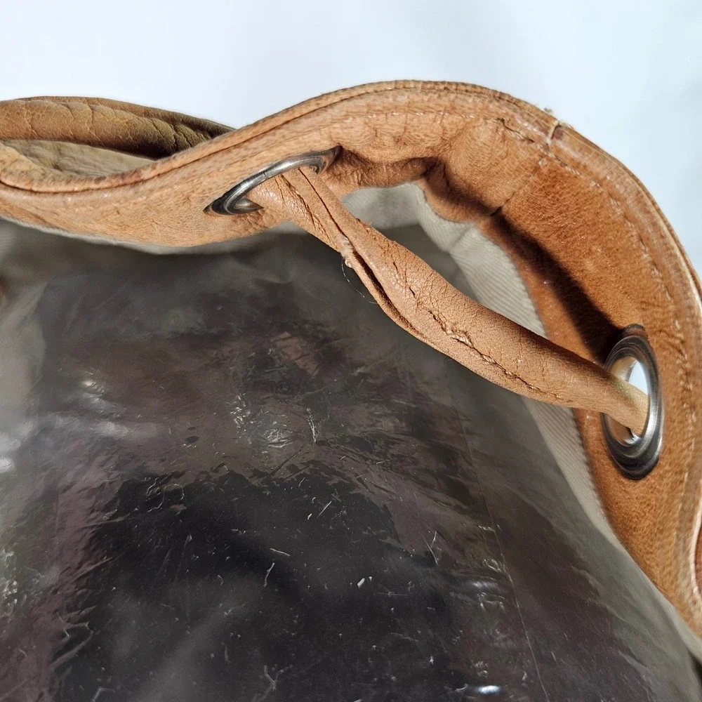 Gianni Notaro Genuine‎ Leather Distressed Brown Backpack Made in Italy Buckle